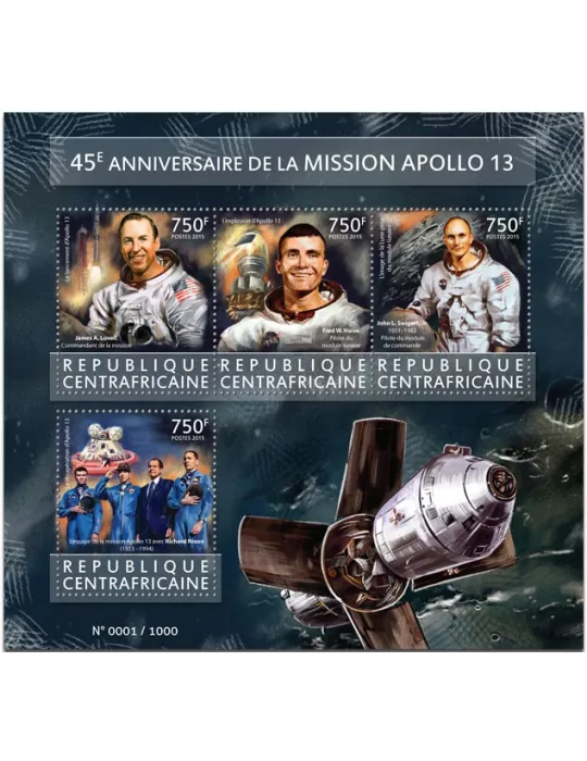 n° 3960 - Timbre CENTRAFRIQUE Poste