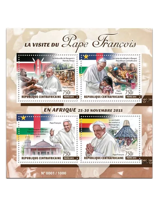 n° 4084 - Timbre CENTRAFRIQUE Poste