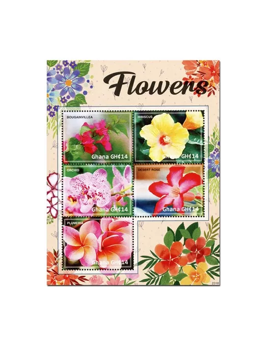 n° 3974/3978 - Timbre GHANA Poste