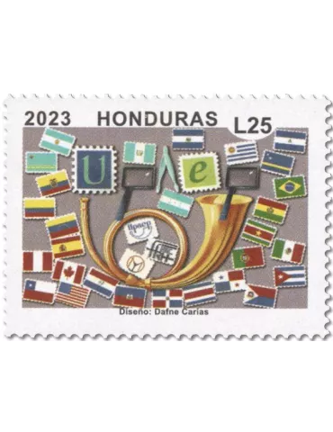 n° 343/344 - Timbre HONDURAS Poste