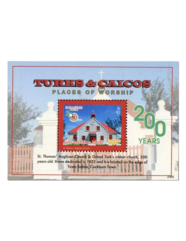 n° 259 - Timbre TURKS ET CAIQUES Blocs et feuillets