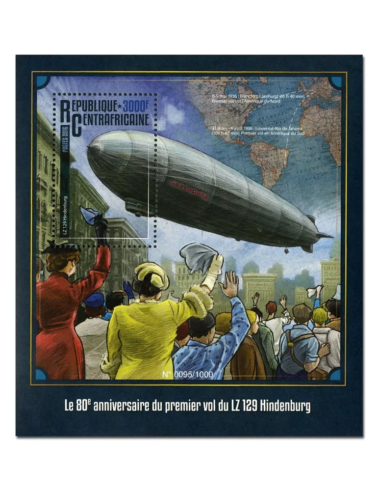 n° 938 : Timbre CENTRAFRIQUE Blocs et feuillets