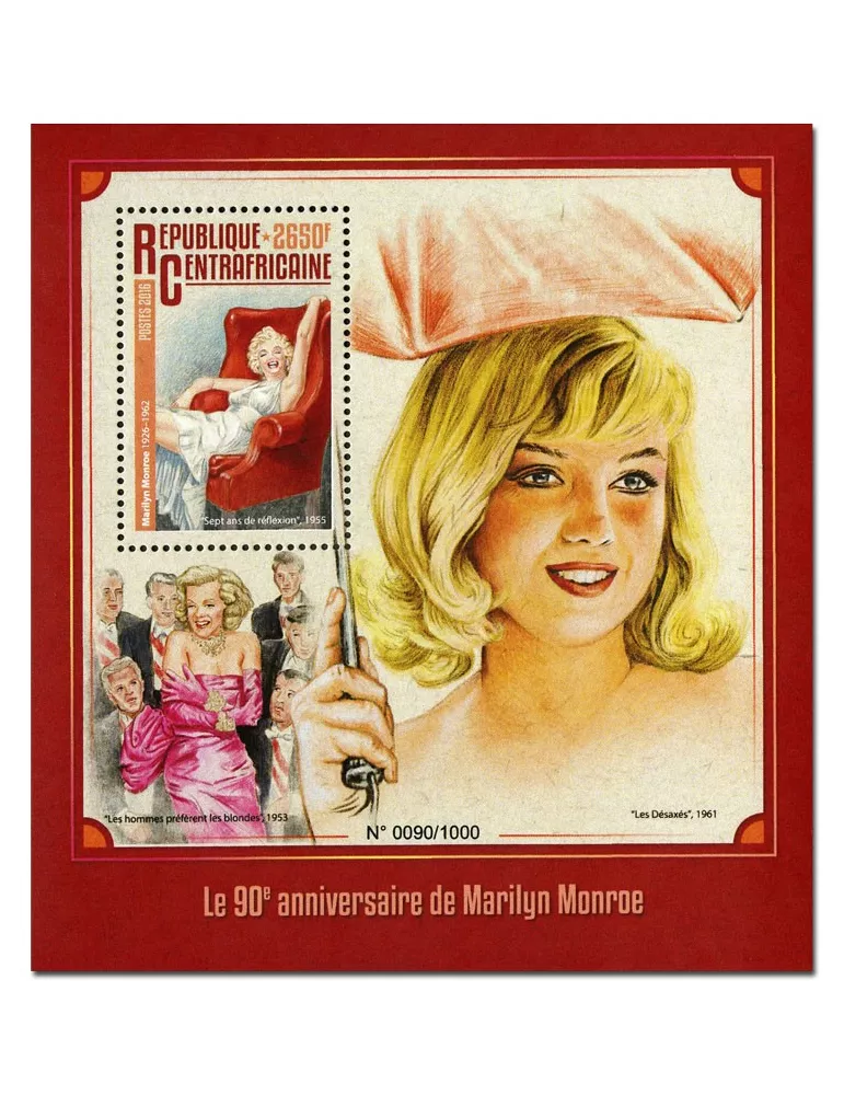 n° 947 : Timbre CENTRAFRIQUE Blocs et feuillets