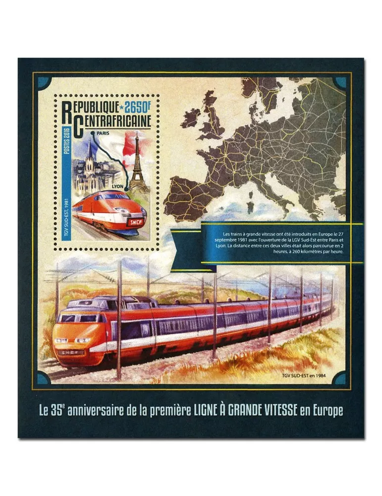 n° 952 : Timbre CENTRAFRIQUE Blocs et feuillets