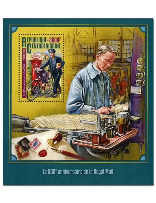 n° 957 : Timbre CENTRAFRIQUE Blocs et feuillets