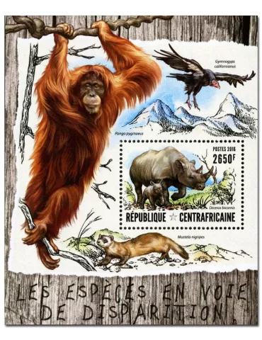 n° 988 : Timbre CENTRAFRIQUE Blocs et feuillets