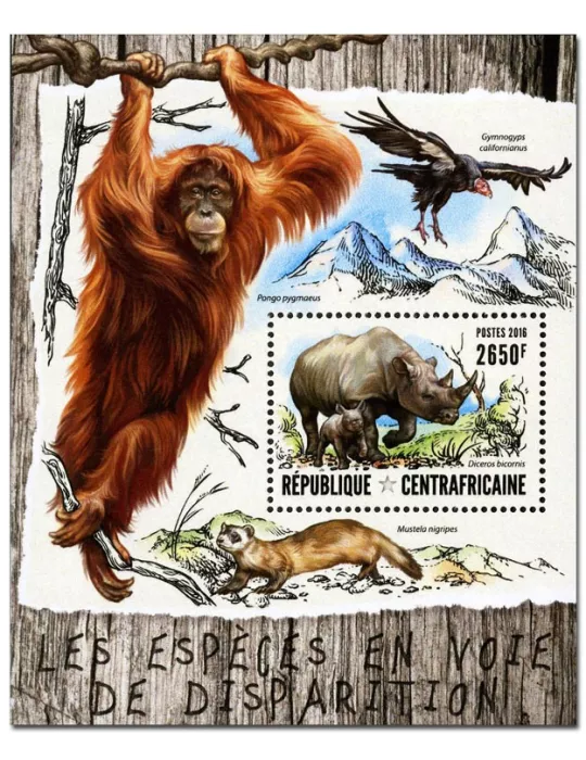 n° 988 : Timbre CENTRAFRIQUE Blocs et feuillets