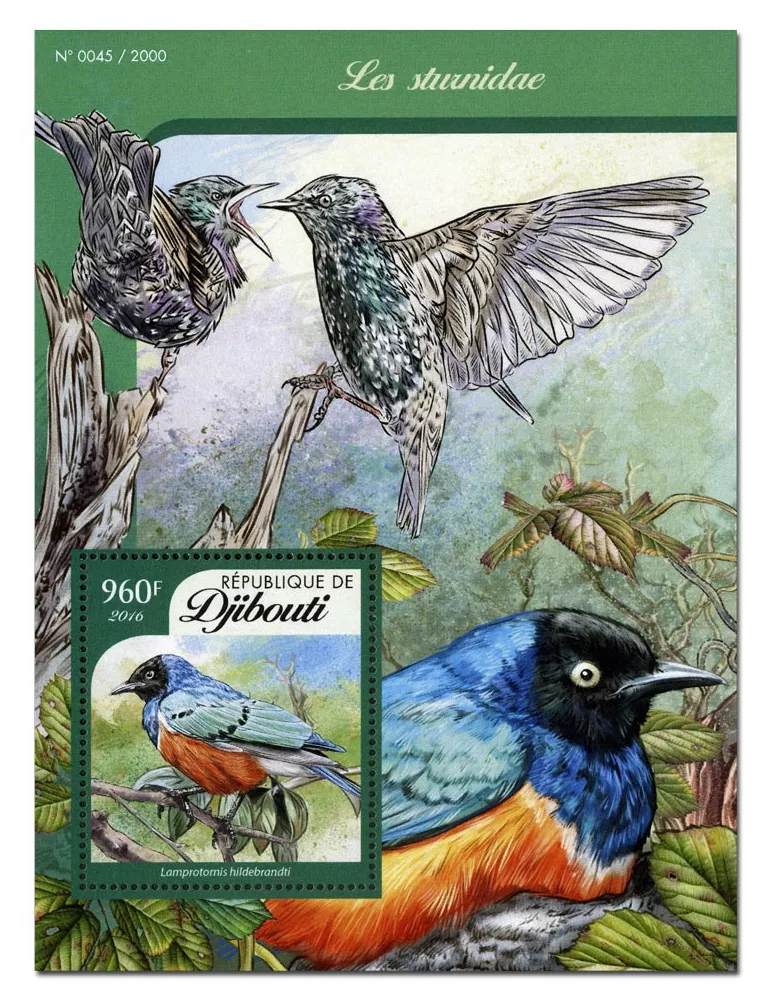 n° 38 : Timbre DJIBOUTI Blocs et feuillets