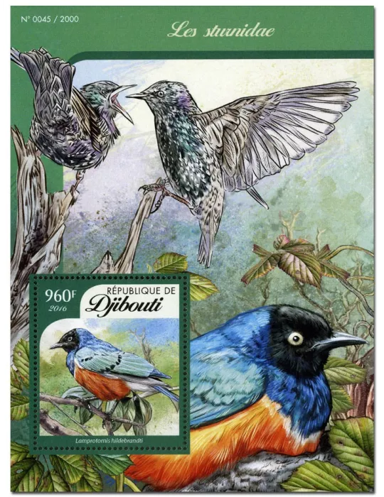 n° 38 : Timbre DJIBOUTI Blocs et feuillets