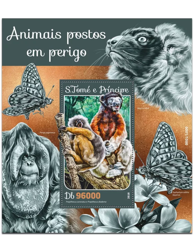 n° 938 : Timbre SAINT-THOMAS ET PRINCE Blocs et feuillets