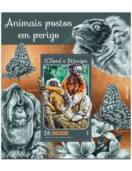 n° 938 : Timbre SAINT-THOMAS ET PRINCE Blocs et feuillets