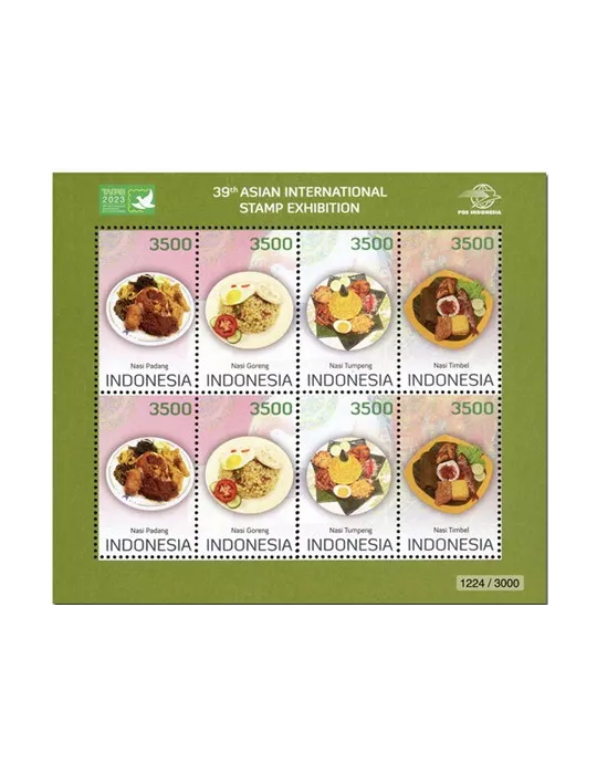 n° 3213/3216 (2 séries) + BF n° 381/385 + BF 261C - Timbre INDONESIE Poste