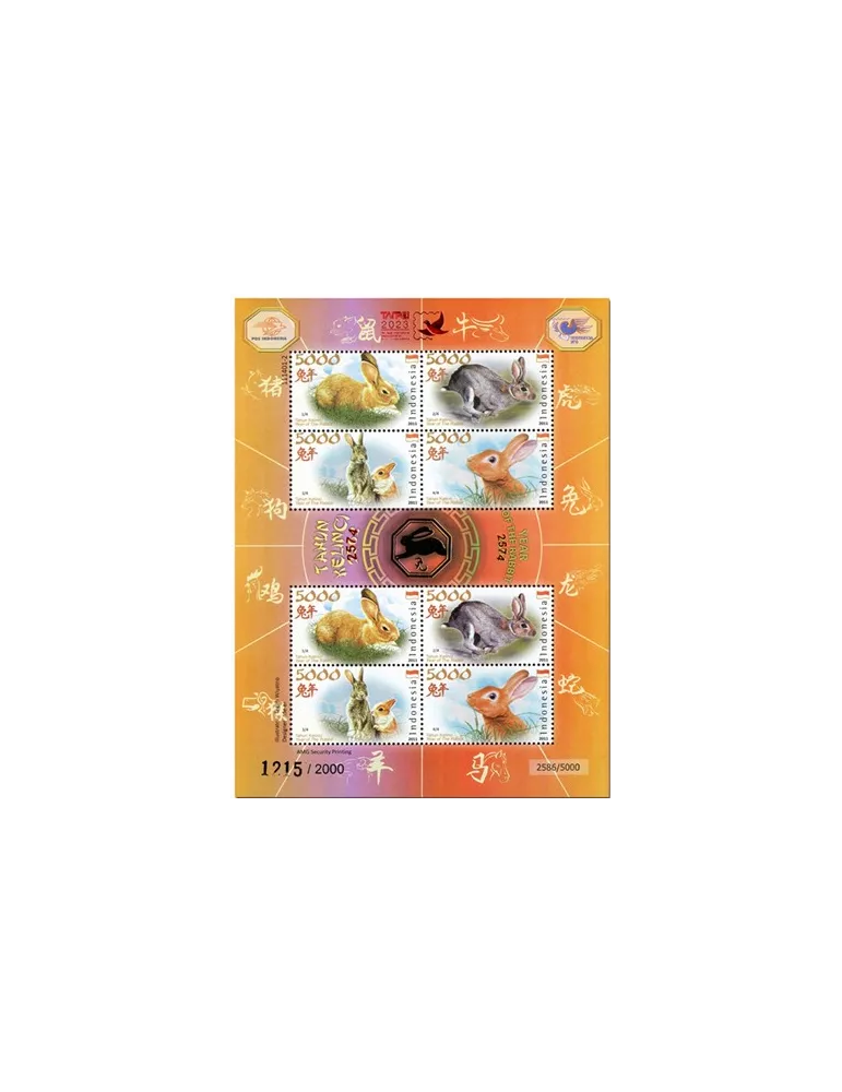 n° 3213/3216 (2 séries) + BF n° 381/385 + BF 261C - Timbre INDONESIE Poste