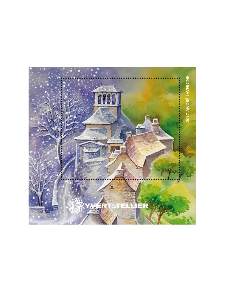 n° 10 - Timbre France Bloc Yvert et Tellier (LAVERGNE)