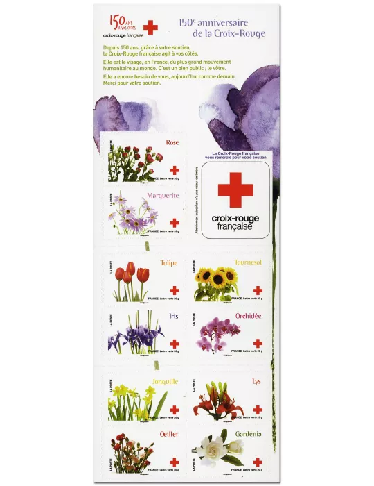 n° 2058 - Timbre France Carnets Croix Rouge (2014)