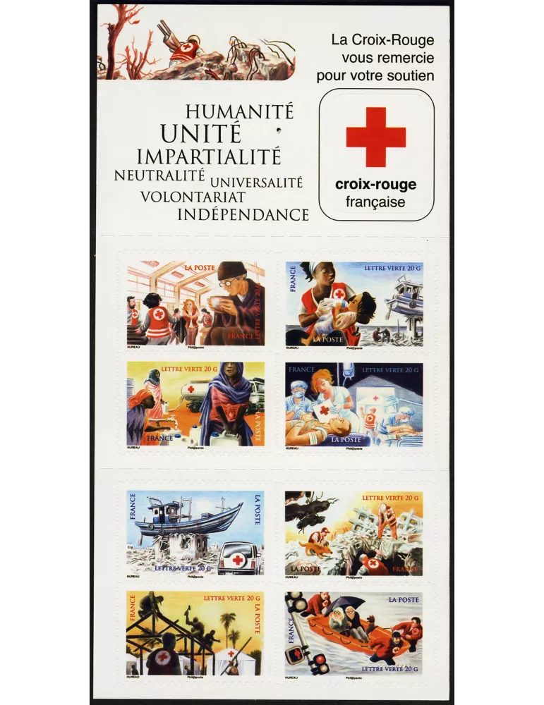 n° 2059 - Timbre France Carnets Croix Rouge (2015)