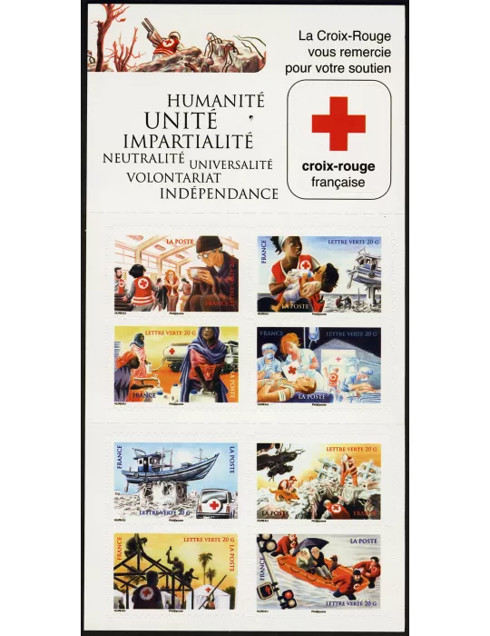 n° 2059 - Timbre France Carnets Croix Rouge (2015)