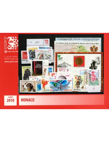 n° 2719/2756 - Timbre Monaco Année complète (2010)