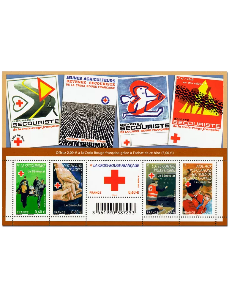 n° F4621 - Timbre France Poste (Croix-Rouge 2011)