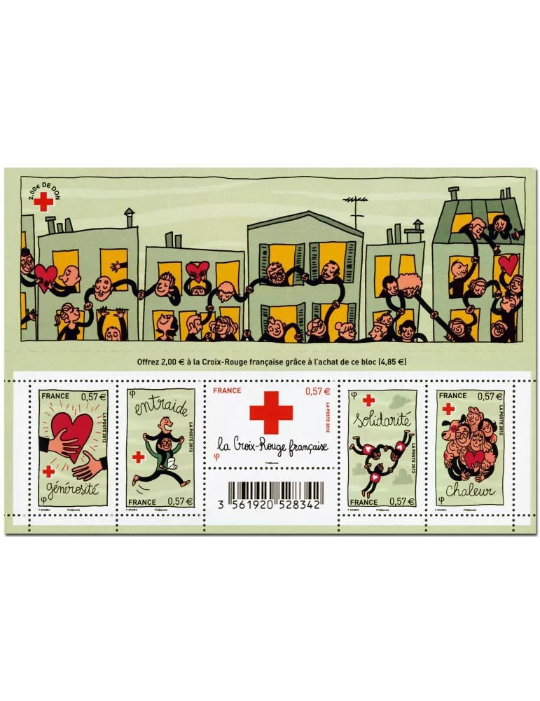 n° F4699 - Timbre France Poste (Croix-Rouge 2012)