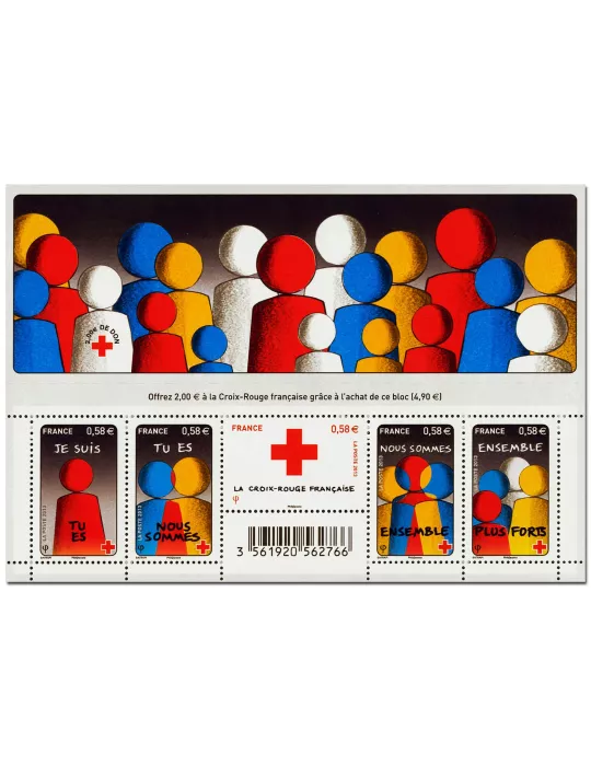 n° F4819 - Timbre France Poste (Croix-Rouge 2013)