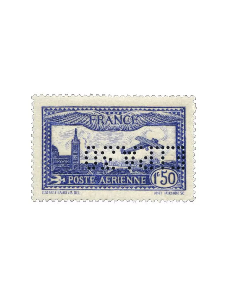 1927-1959 neufs - France Aviation Poste aérienne NEUF**: PA 6c perforé