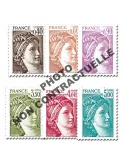 n° 2118b/2123b (GOMME TROPICALE) - Timbre France Poste