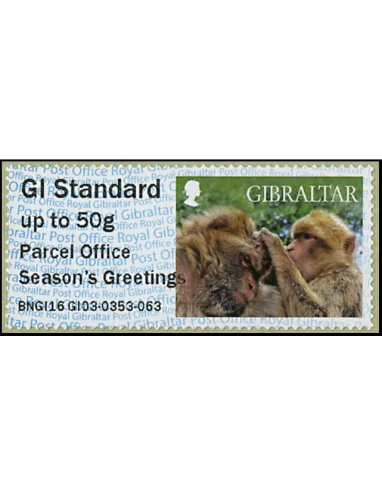 n° 33 - Timbre GIBRALTAR Timbres de distributeurs