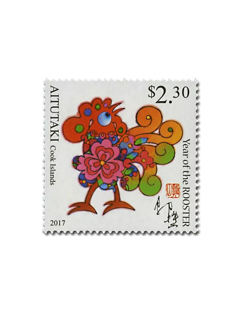 n° 698 - Timbre AITUTAKI Poste