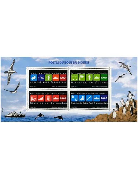 n° 1 - Timbre TAAF Bloc souvenirs