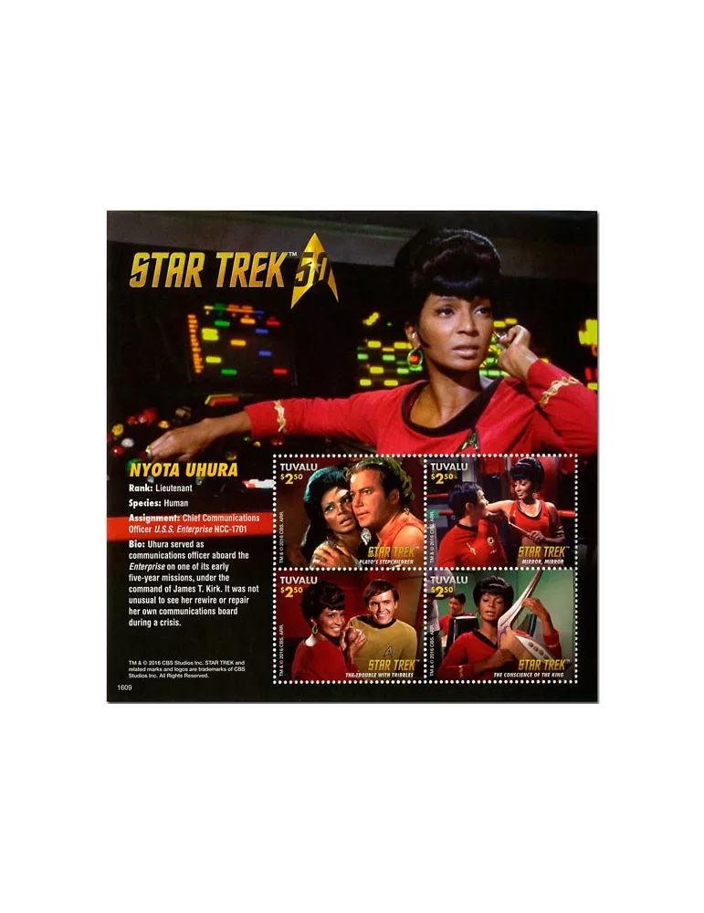 n° 1900/1903 - Timbre TUVALU Poste