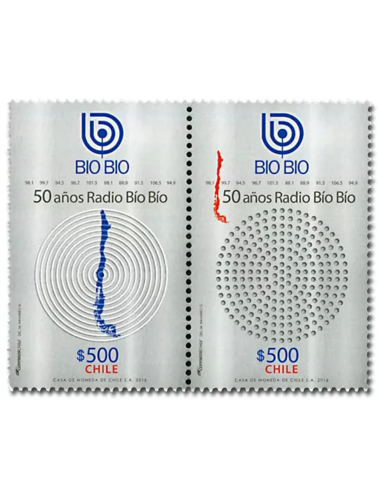 n° 2106/2107 - Timbre CHILI Poste