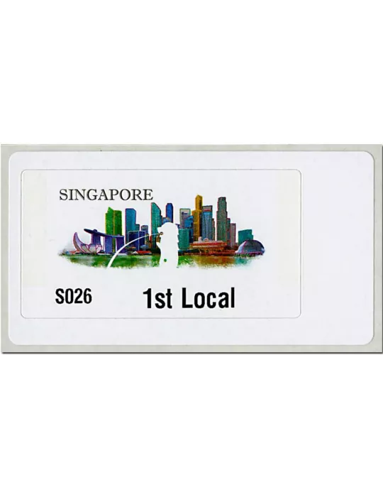 n° 14 - Timbre SINGAPOUR Timbres de distributeurs