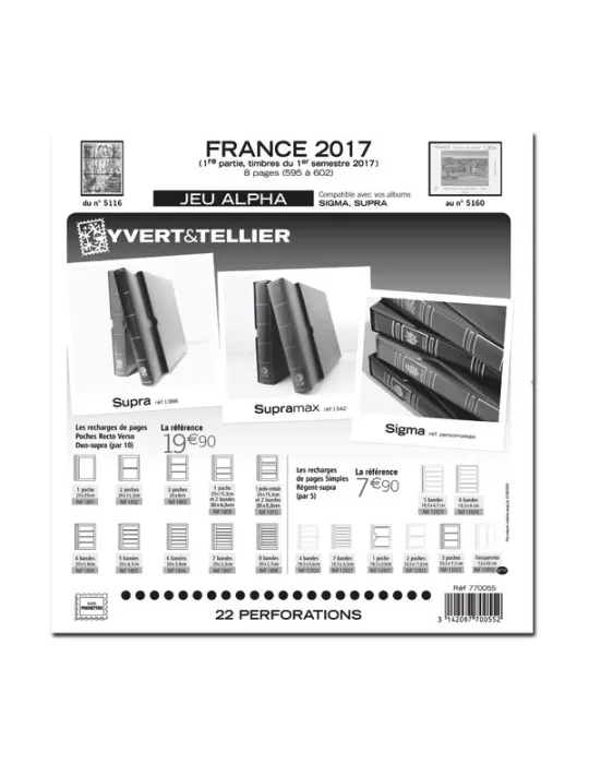 FRANCE ALPHA : 2017 - 1ER SEMESTRE (JEUX SANS POCHETTES)
