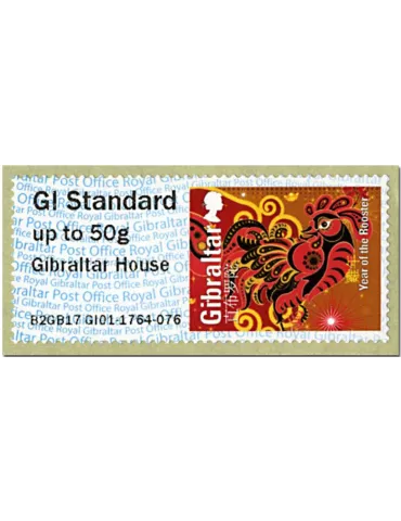 n° 42 - Timbre GIBRALTAR Timbres de distributeurs