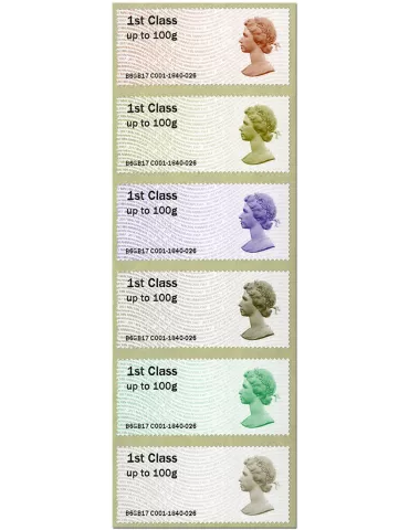 n° 124/129 - Timbre GRANDE-BRETAGNE Timbres de distributeurs