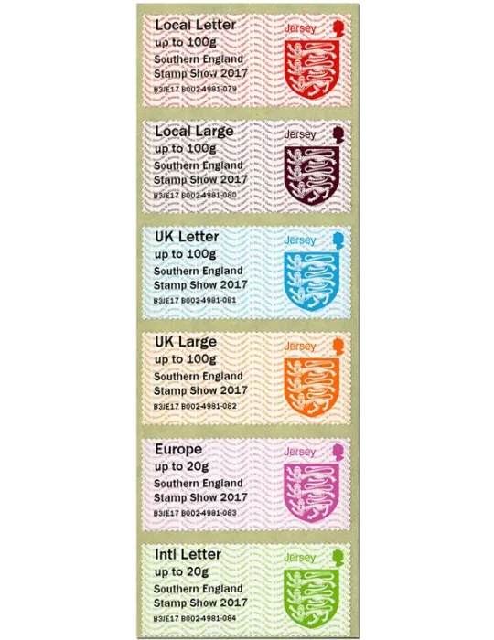 n° 61/66 - Timbre JERSEY Timbres de distributeurs