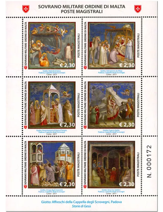 n° 1367/1372 - Timbre ORDRE de MALTE Poste