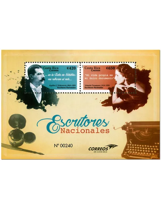 n° 51 - Timbre COSTA RICA Blocs et feuillets