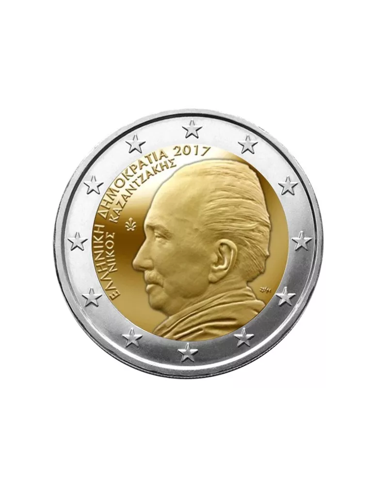 2 EURO COMMEMORATIVE 2017 : GRECE (60ème anniversaire de la mort de Nikos Kazantzakis)
