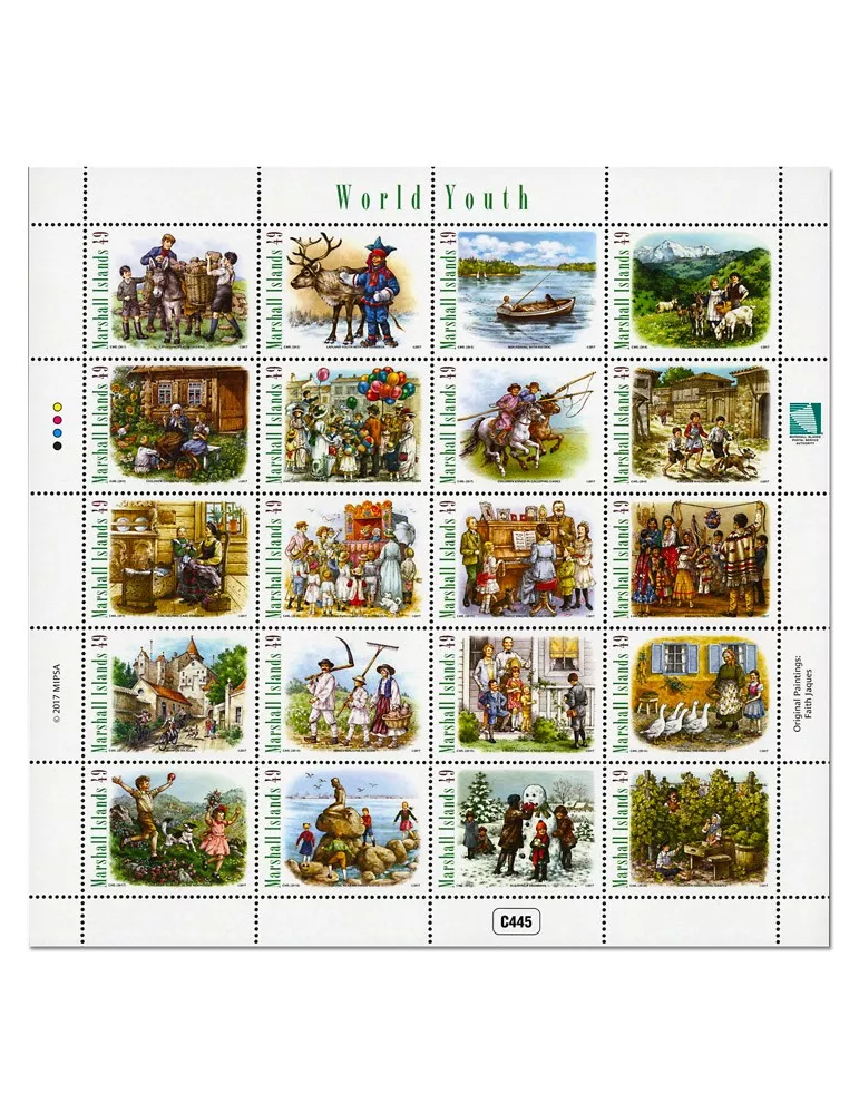 n° 3737/3756 - Timbre MARSHALL Poste