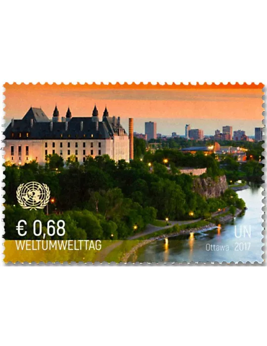 n° 960/961 - Timbre CENTRE INTERNATIONAL DE VIENNE Poste