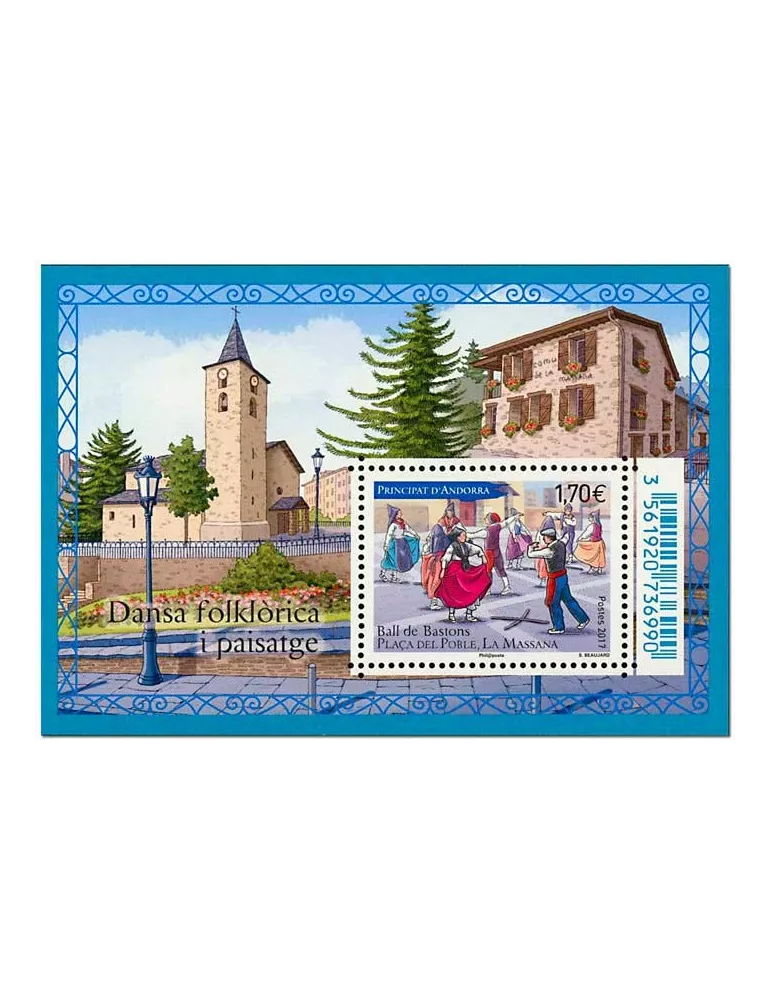 n° F800 - Timbre Andorre Poste