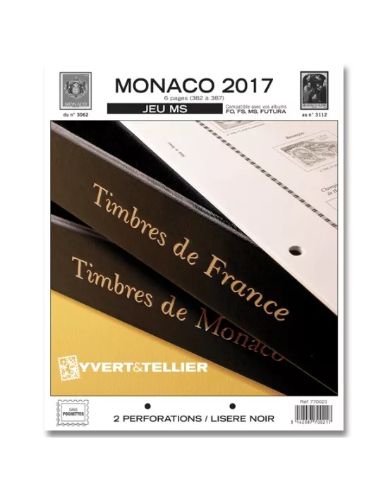 MONACO MS : 2017 (JEUX SANS POCHETTES)