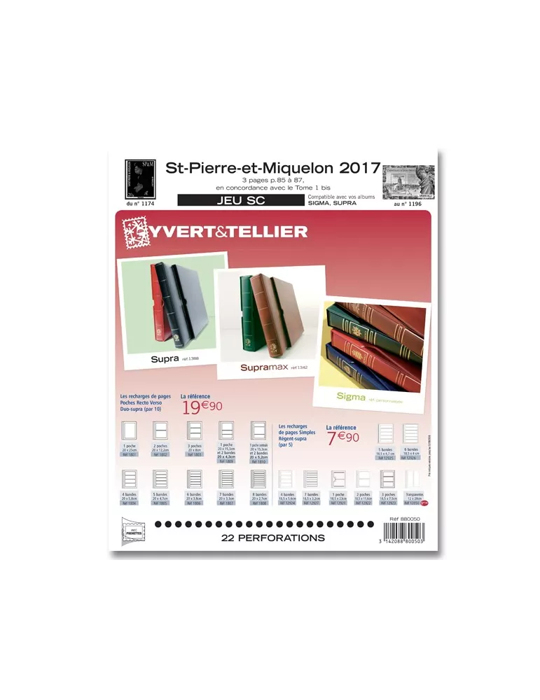 SAINT PIERRE ET MIQUELON SC : 2017 (JEUX AVEC POCHETTES)