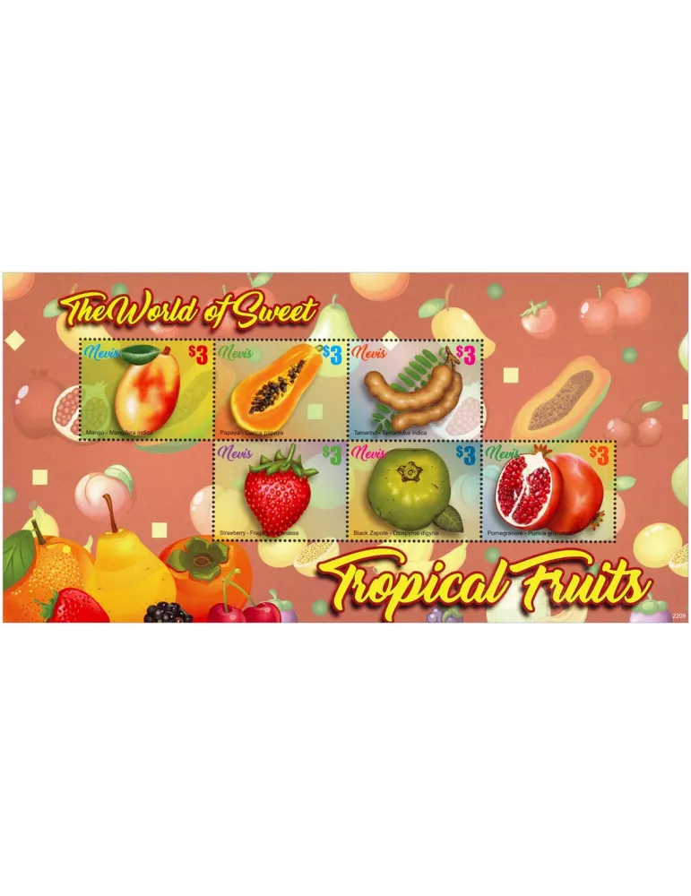 n° 3009/3014 - Timbre NEVIS Poste