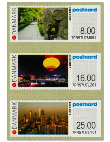 n° 130/132 - Timbre DANEMARK Timbres de distributeurs