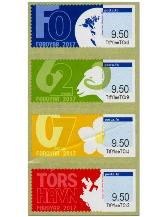 n° 37/40 - Timbre ILE FEROE Timbres de distributeurs