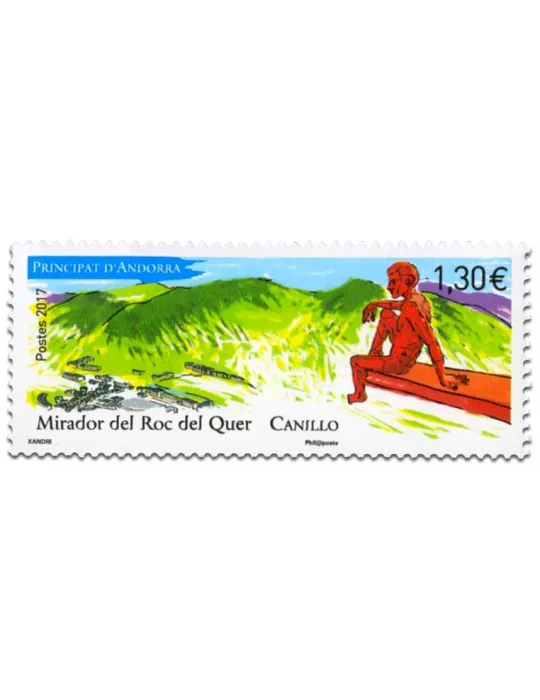 n° 802 - Timbre Andorre Poste