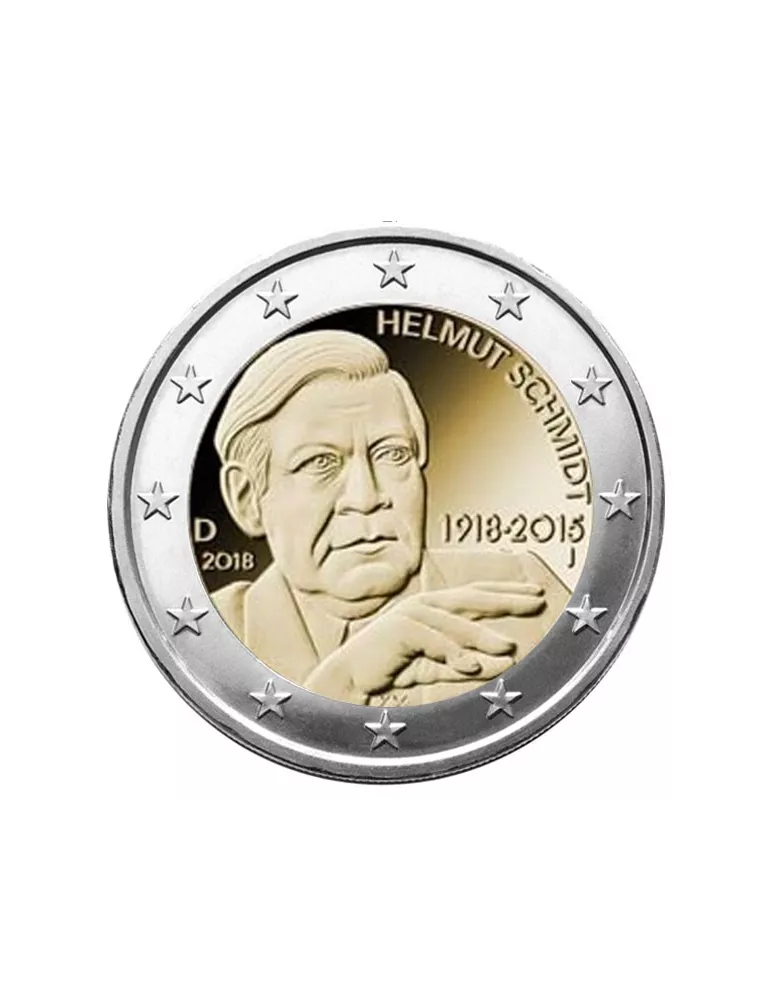 2 EURO COMMEMORATIVE 2018 : ALLEMAGNE (HELMUT SCHMIDT)